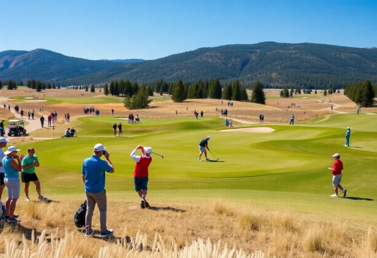 Young golfers competing in the Colorado High School Golf Championships