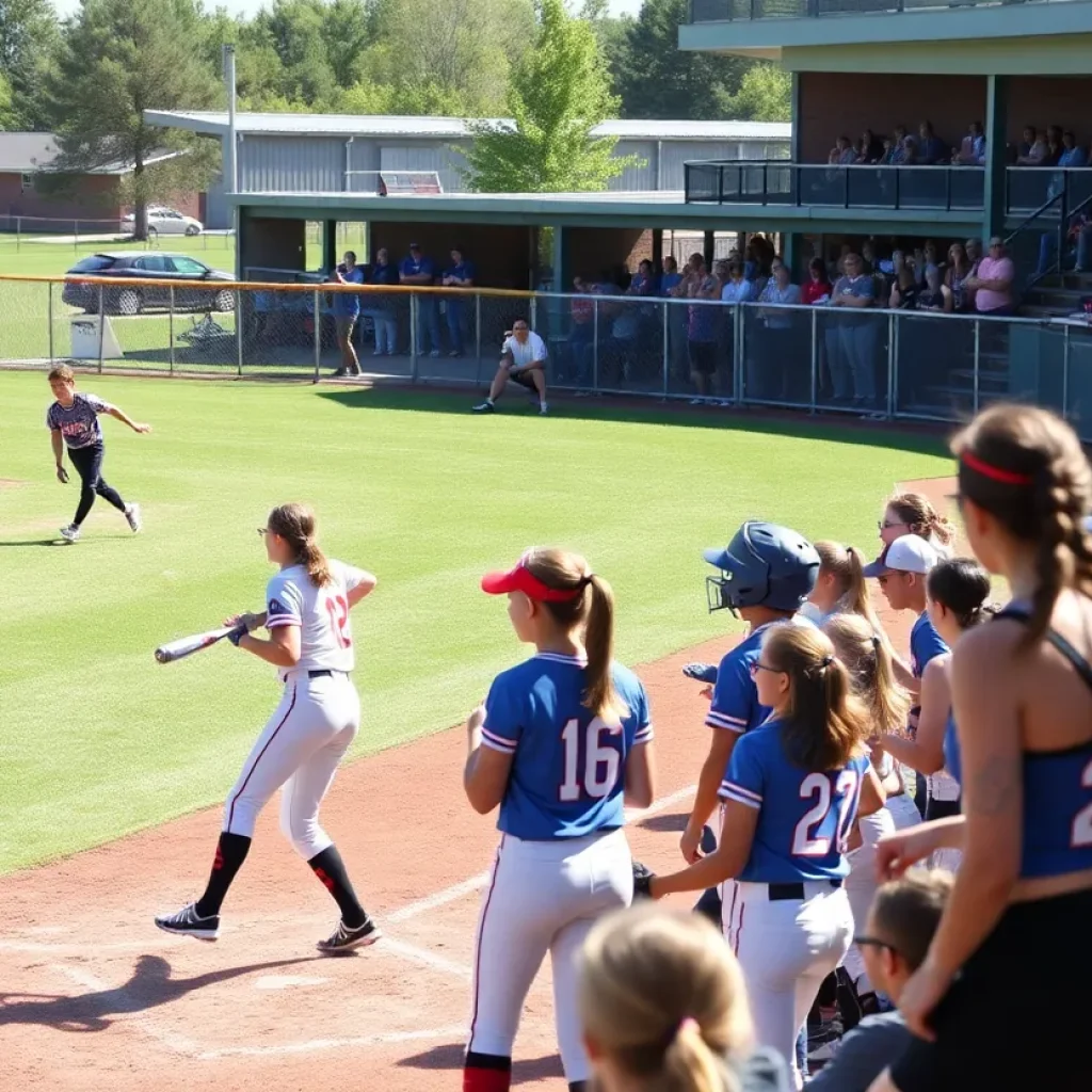 Players competing at the Colorado High School Softball Championships