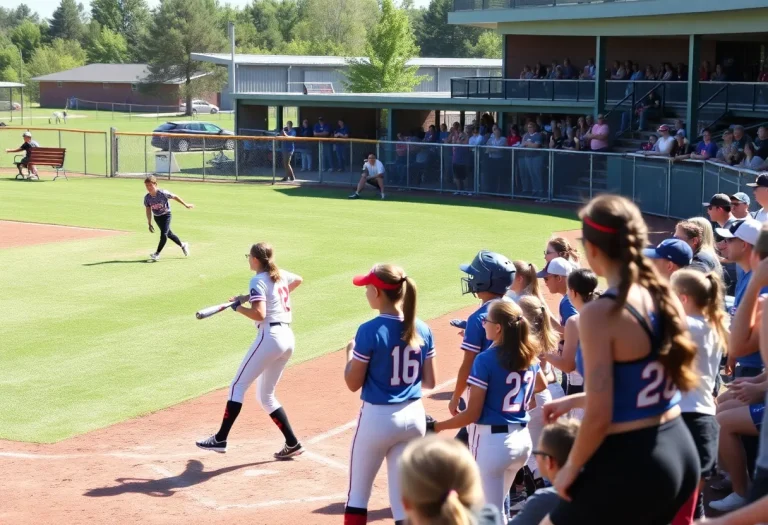 Players competing at the Colorado High School Softball Championships
