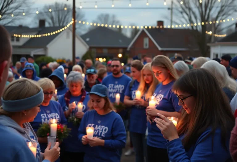 Corrigan community supporting each other in grief.