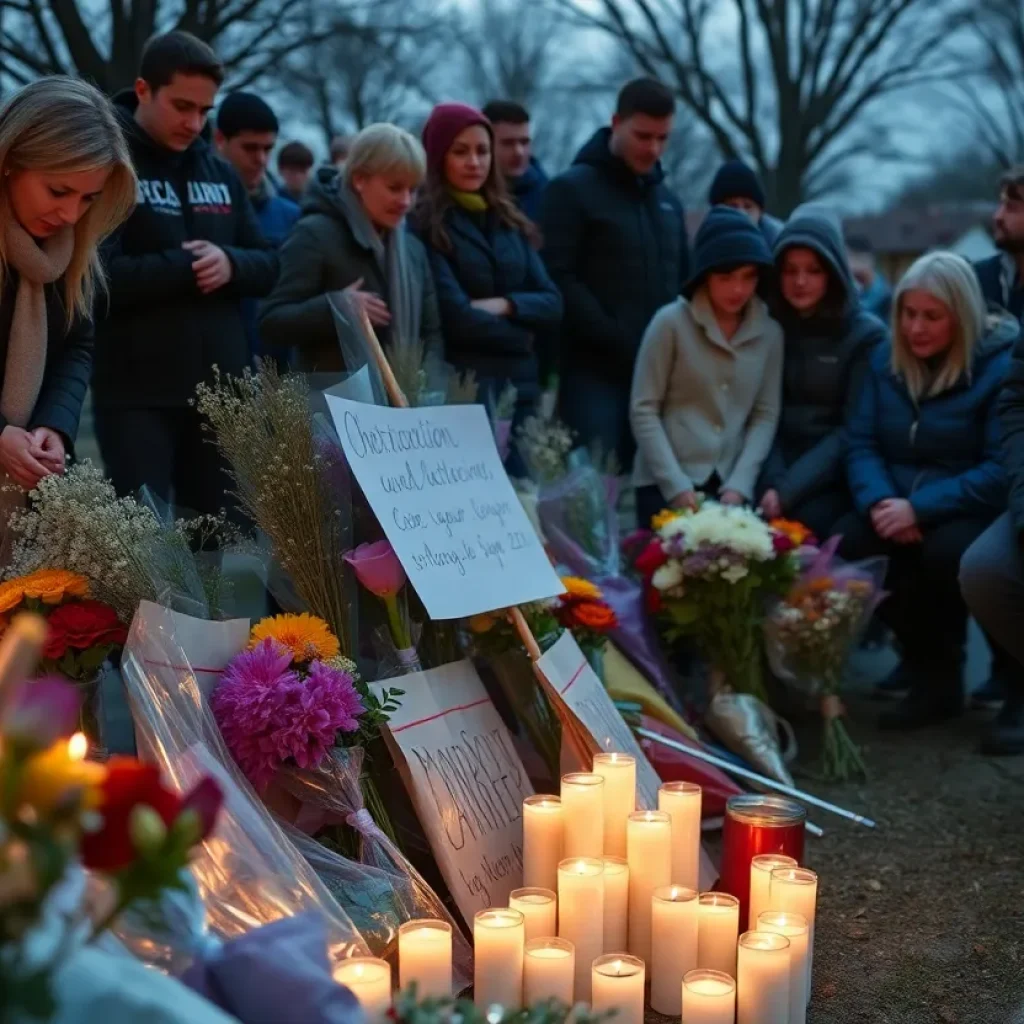 Memorial for the Fayetteville accident victims