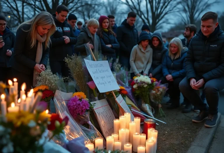 Memorial for the Fayetteville accident victims