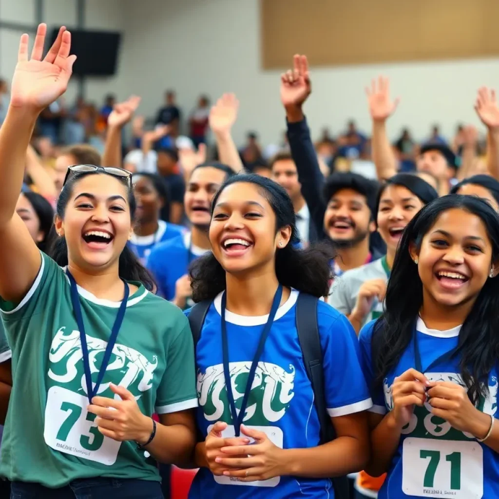 Celebration of the Florida High School Athletic Hall of Fame with a diverse group of attendees
