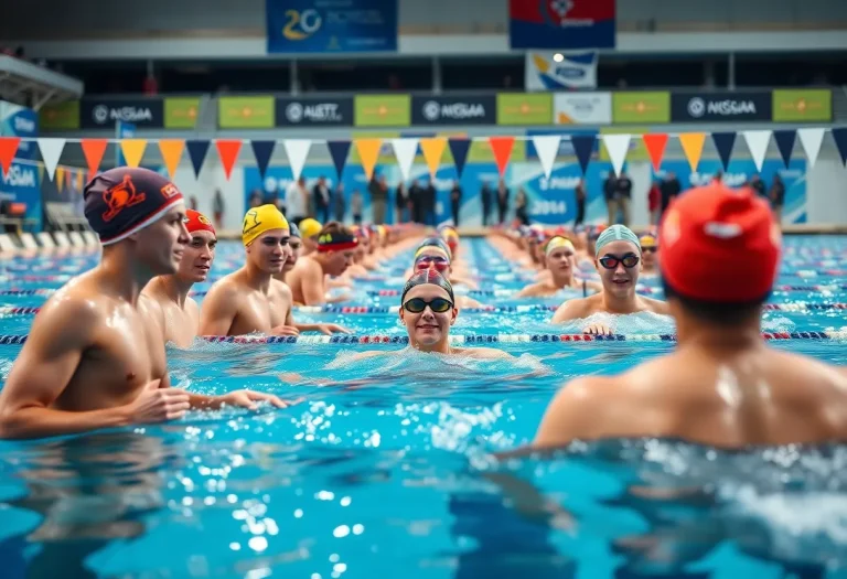 Swimmers preparing for the Iowa High School Swimming Championships