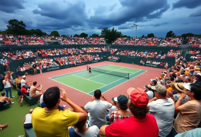 Tennis match at the Kansas State Championships in Topeka