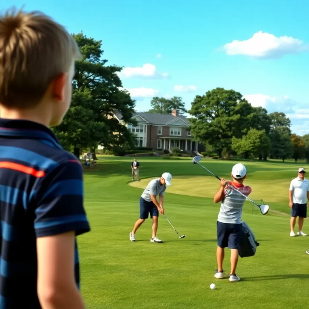 Young golfers competing at the KHSAA Boys Golf State Championship