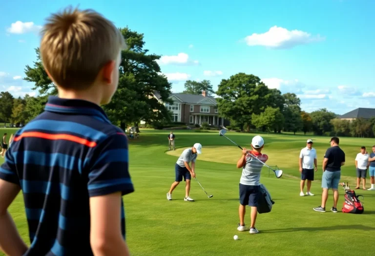 Young golfers competing at the KHSAA Boys Golf State Championship