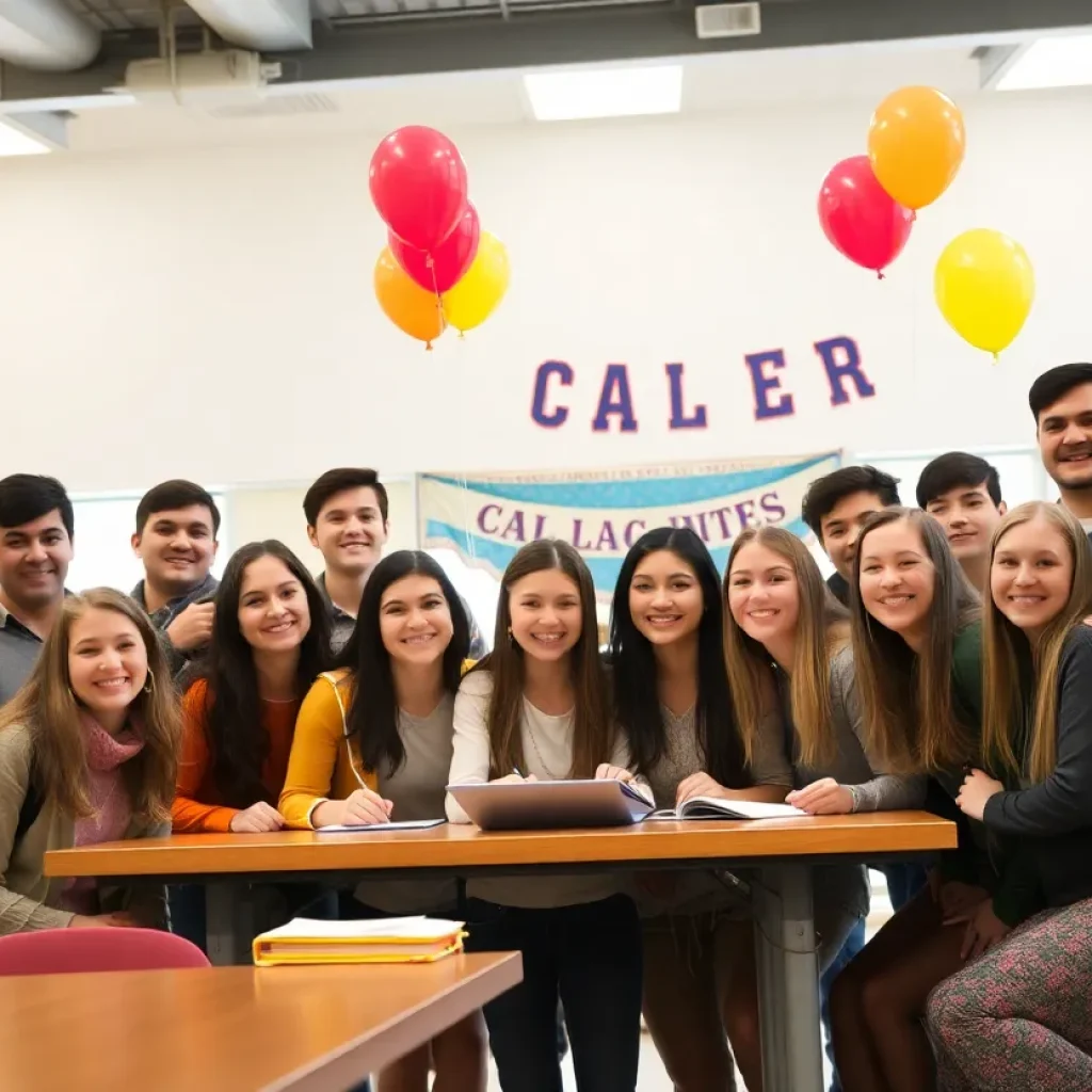 Kynlee Reeves and family at college signing ceremony