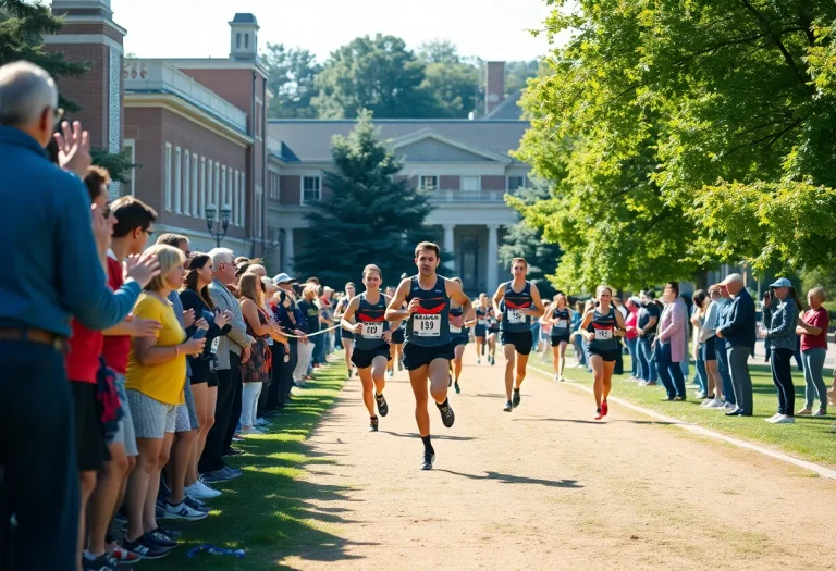 La Plata High School Boys Cross Country Team competing at the 51st Paul Short Run