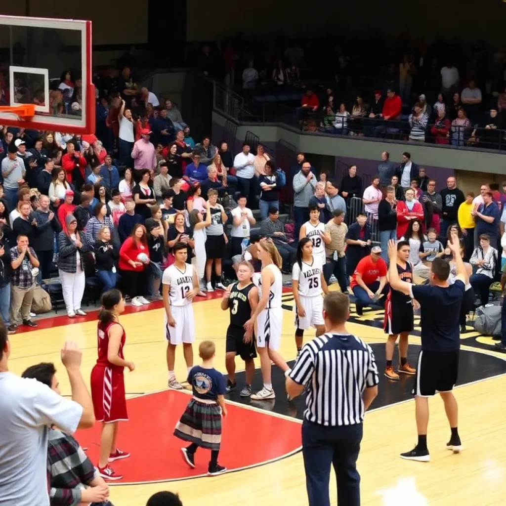 High school basketball teams competing at the Les Schwab Invitational in Portland