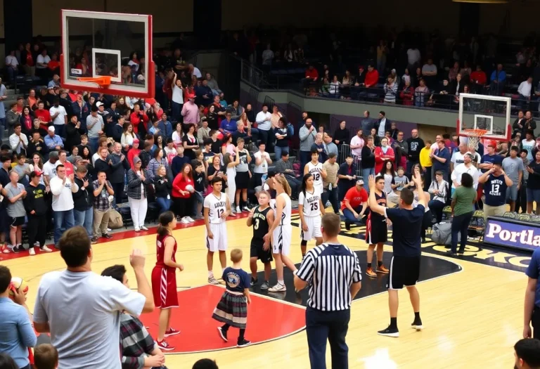 High school basketball teams competing at the Les Schwab Invitational in Portland
