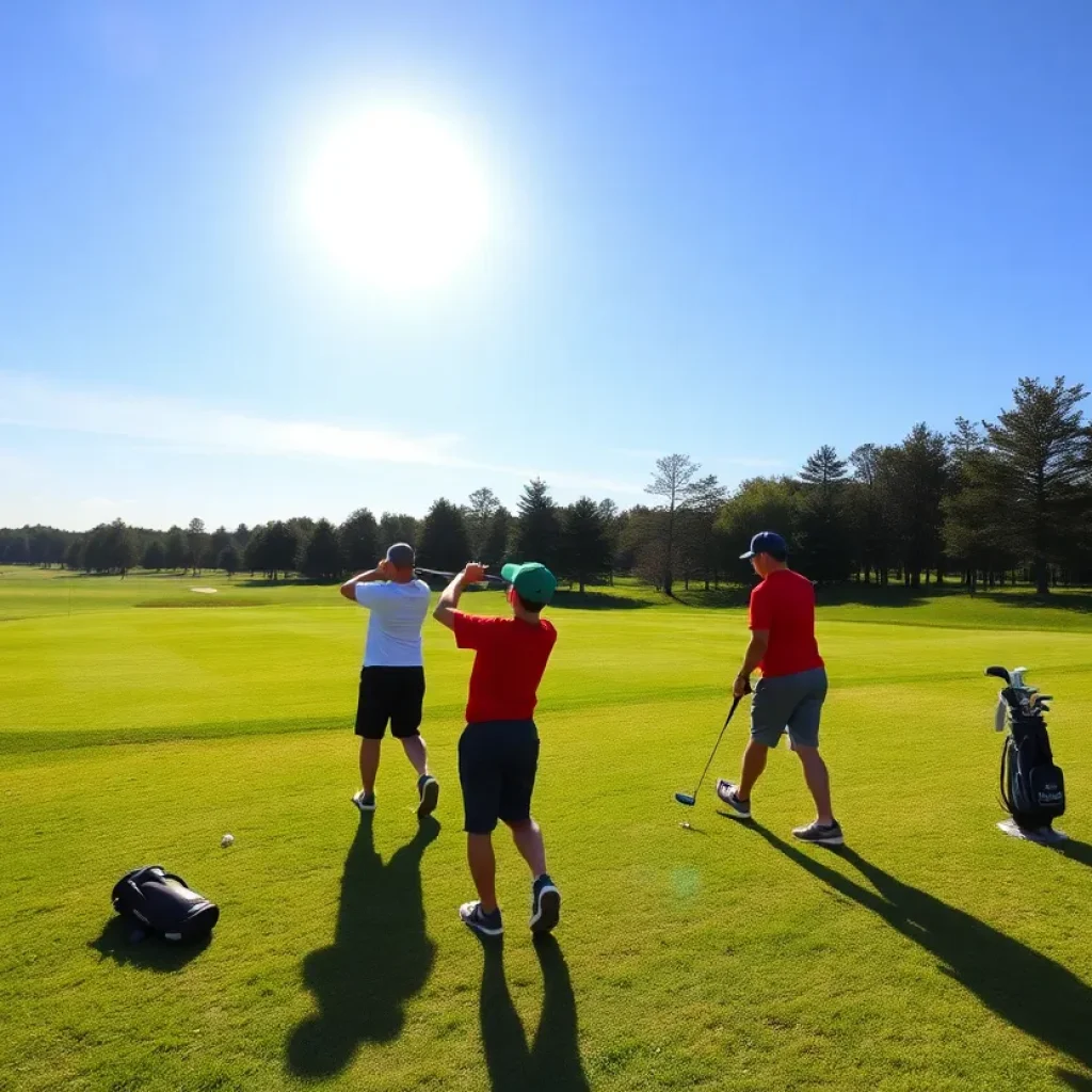 Golf course scene during MHSAA Girls Golf State Finals