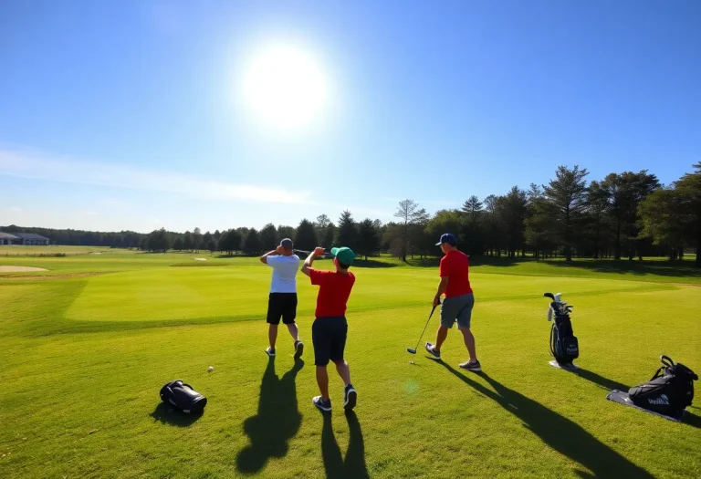 Golf course scene during MHSAA Girls Golf State Finals