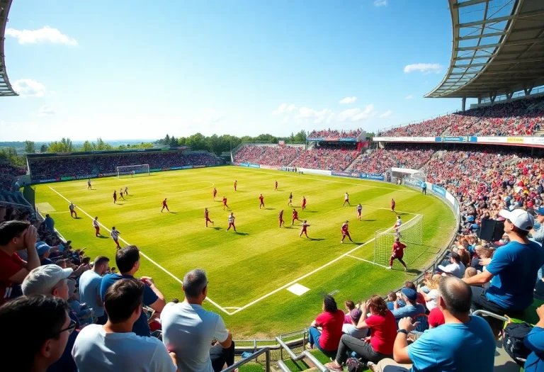 Exciting soccer match in Michigan high school district competition
