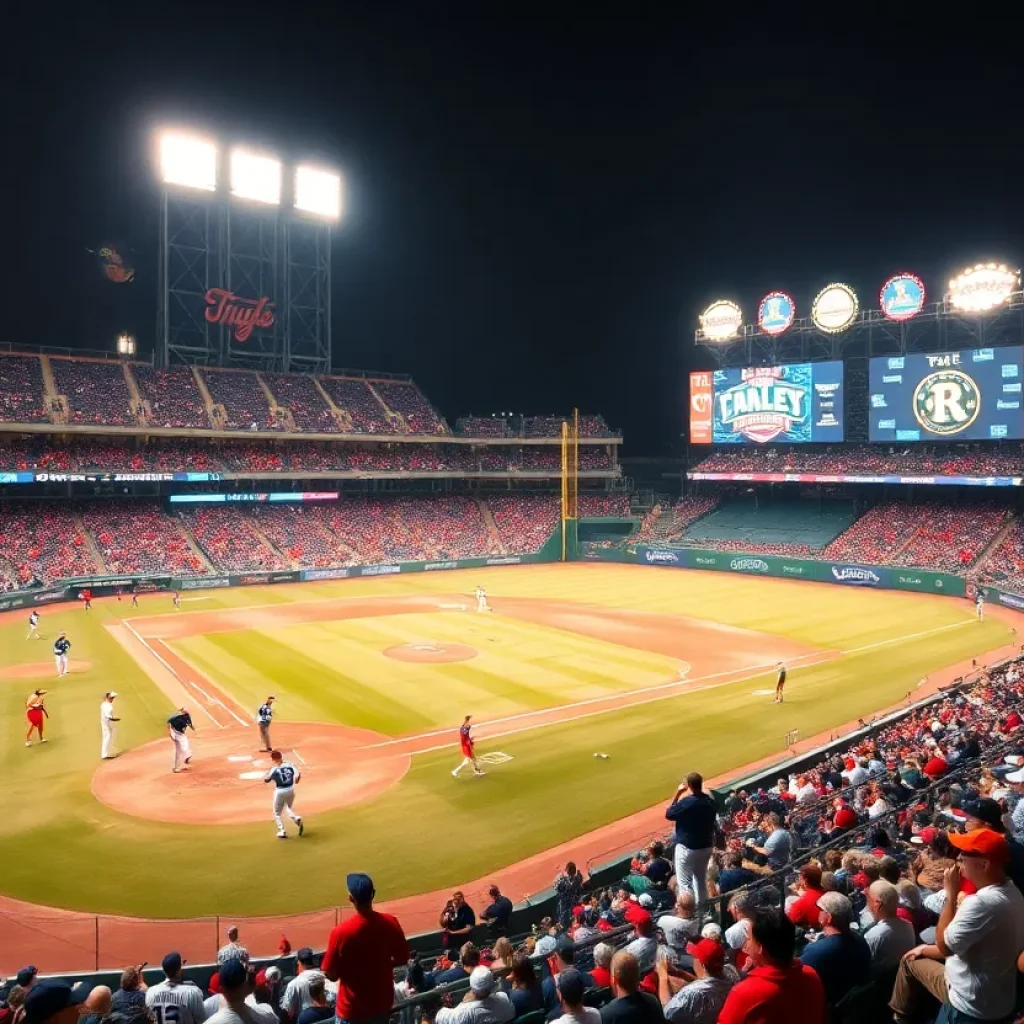 Fans cheering for the Milwaukee Brewers in a playoff game against the Dodgers