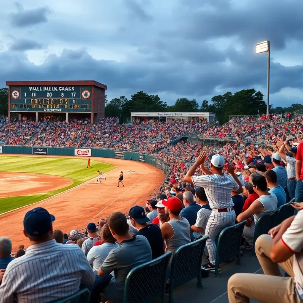 Miramichi Valley Pulamoo celebrating their high school baseball championship win.