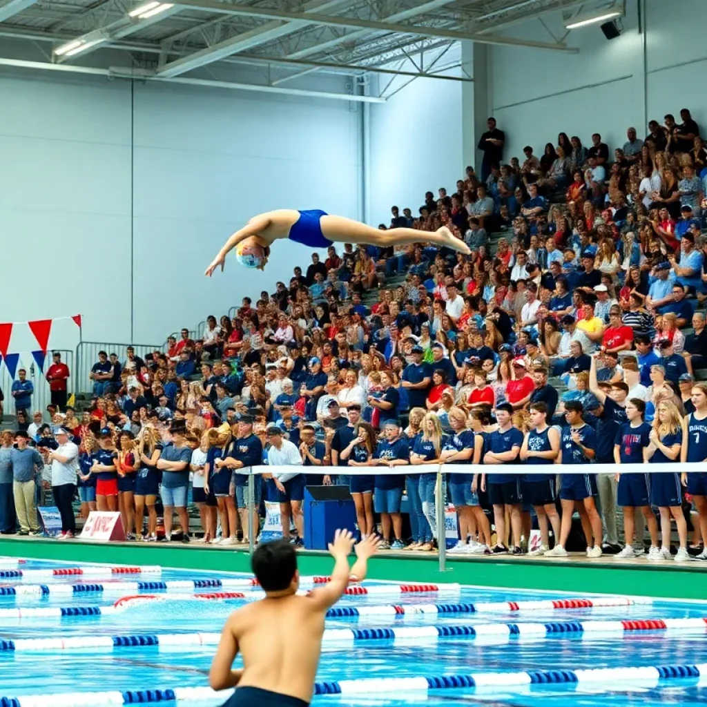 High school sports events in Normal featuring swimming, diving, and tennis