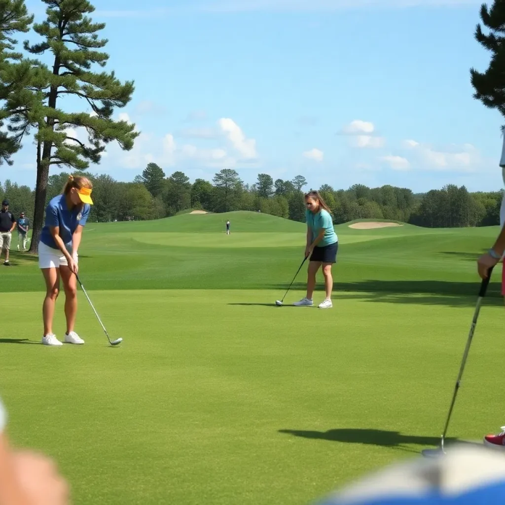O'Fallon golf team competing at the state tournament