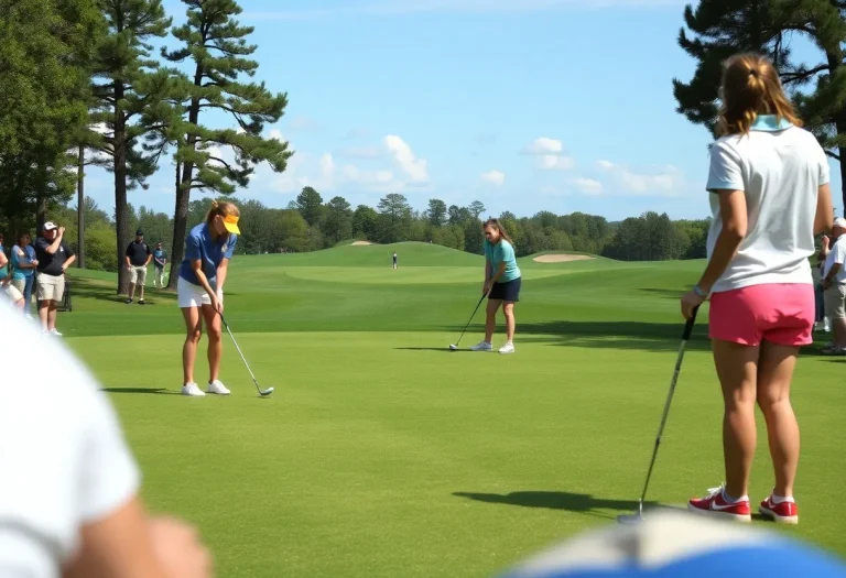 O'Fallon golf team competing at the state tournament