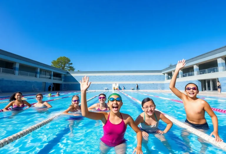 Competitive swimming pool at Pinetree Recreation Center