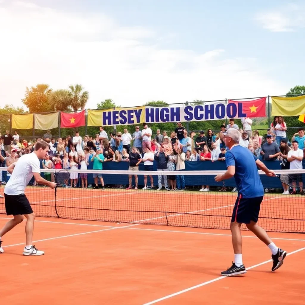 Rockford tennis players competing in the state tournament