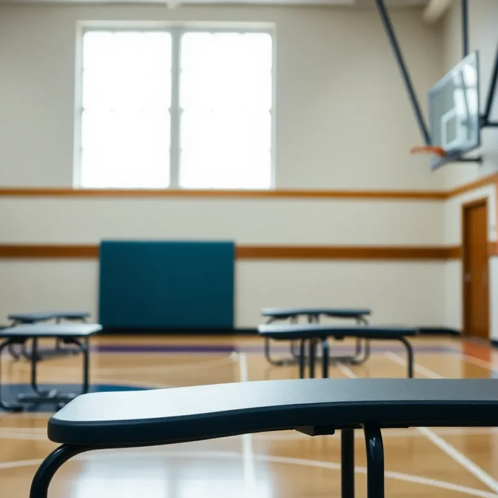 Empty gym equipment symbolizing the need for vigilance in student safety.