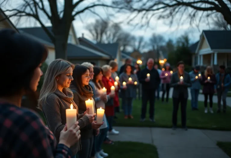 Community gathering in Seminole County, mourning and supporting each other after recent tragedies.