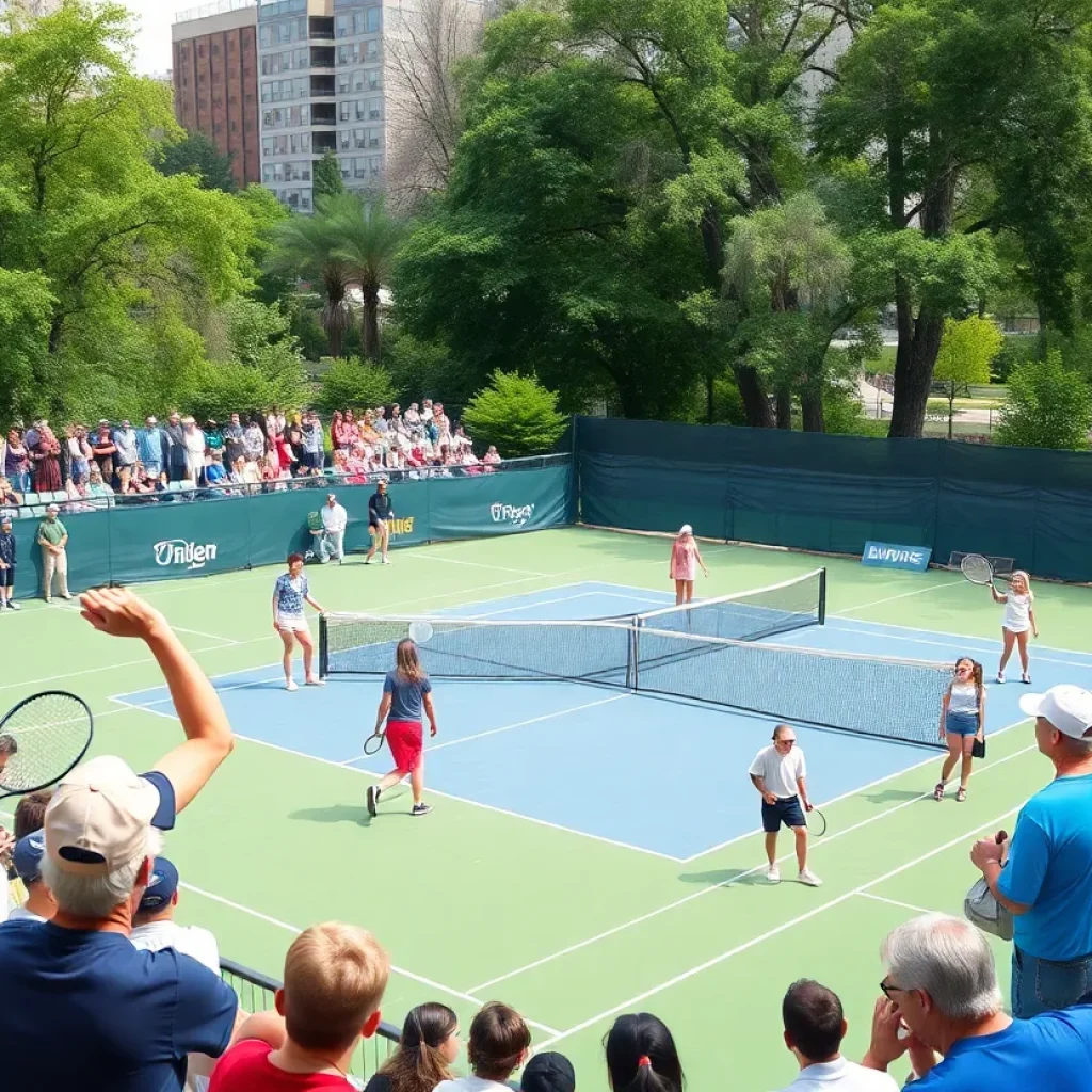 Players competing at Spencer State Tennis Tournament 2023