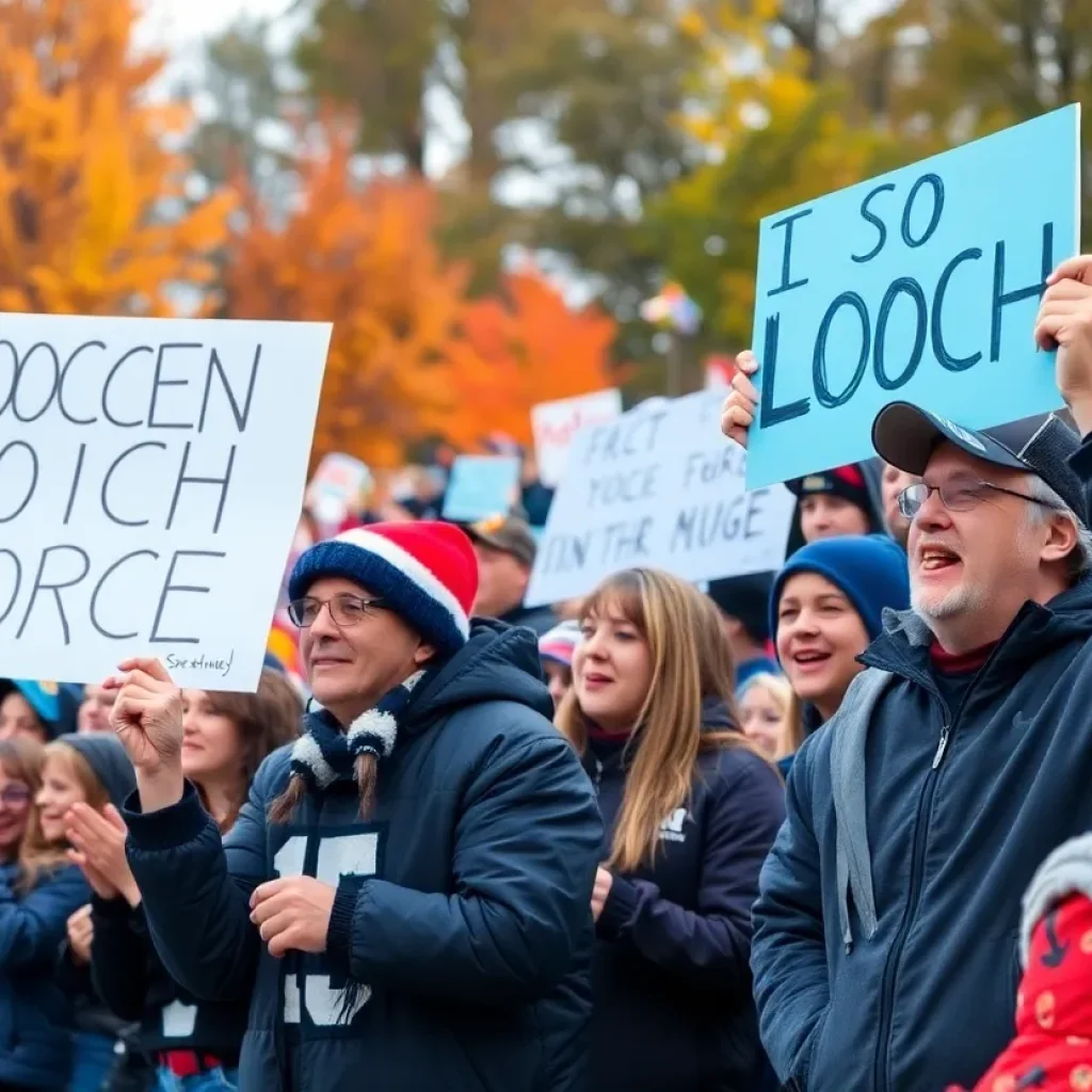 Fans support Green Bay High School football coach