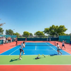 Action from a Texas Panhandle tennis match during regional quarterfinals.