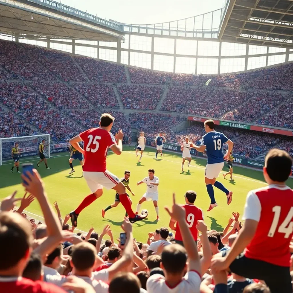 Upper Cape Rams soccer team celebrating their championship win