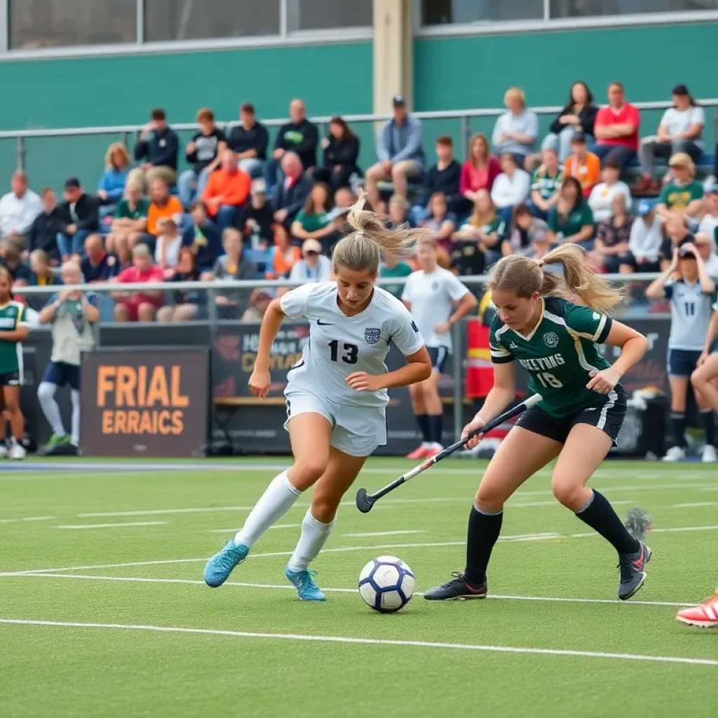High school sports playoffs in Vermont featuring soccer, field hockey, and volleyball teams