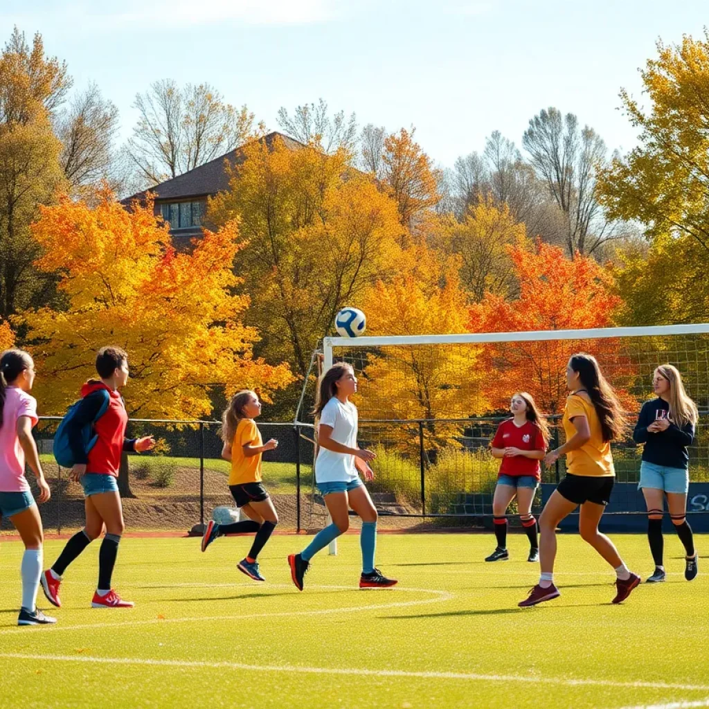 Students participating in fall sports at Vermont high schools